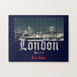 London Uk Skyline United Kingdom England vintage Pussel