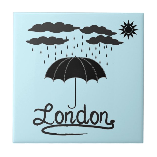 London | under ett paraply kakelplatta (Framsidan)