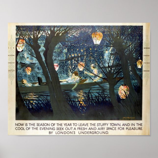 London Underground 1908-1933 Poster (Framsidan)