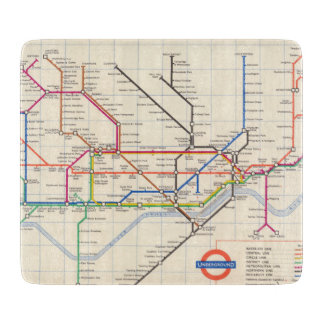 London underjordiska karta