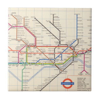 London underjordiska karta kakelplatta