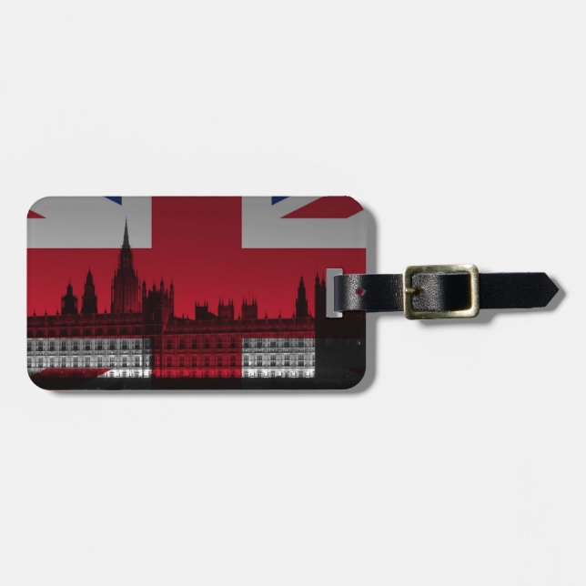 London Union Jack Bagagebricka (Horisontell Framsida)