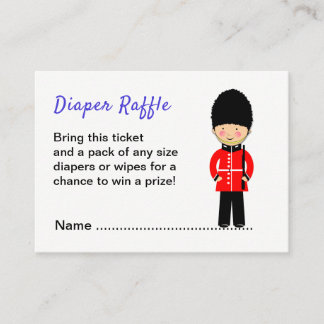 London Union Jack Theme Baby Shower Tilläggskort