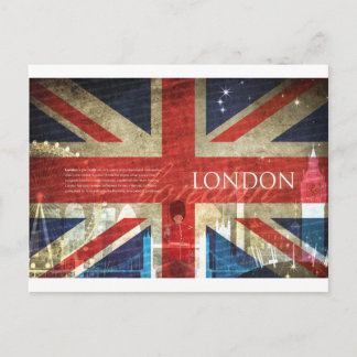 London Union Jack Vykort