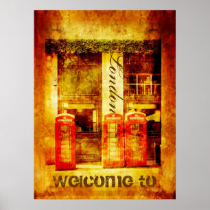 London välkomnande till poster