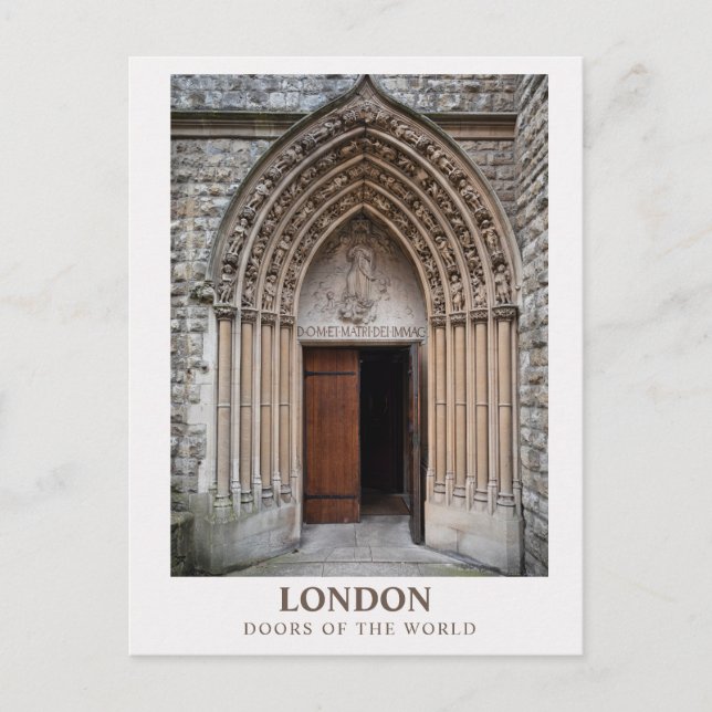 London - Världen i vykort - dörrar (Framsida)
