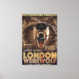 London Varulv Vintage Filmplakat Canvastryck
