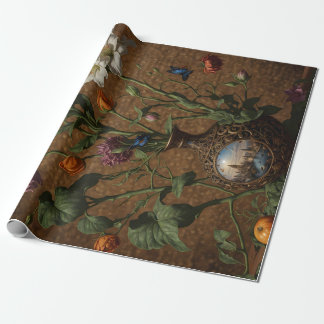 London Victorian Blommigt Flower Presentpapper
