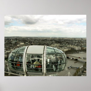 LONDON VIEW VIA LONDON ÖGA POD Poster