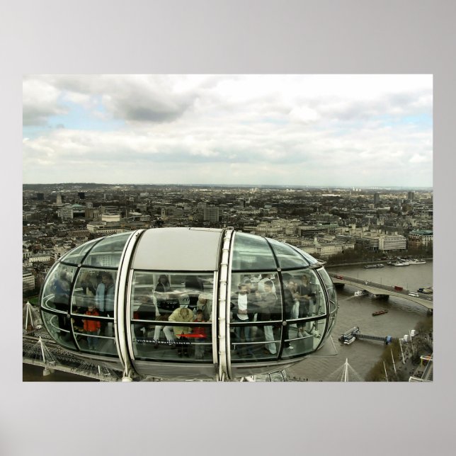 LONDON VIEW VIA LONDON ÖGA POD Poster (Framsidan)