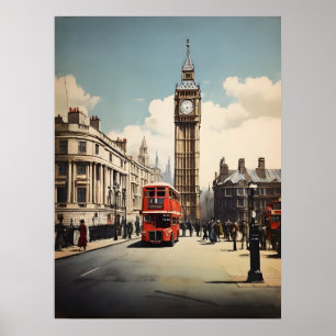 London vintage affisch
