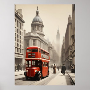 London vintage affisch