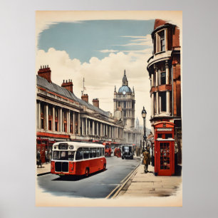 London vintage affisch