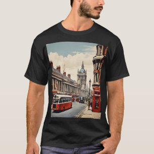 London vintage affisch t shirt