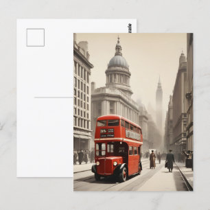 London vintage affisch vykort