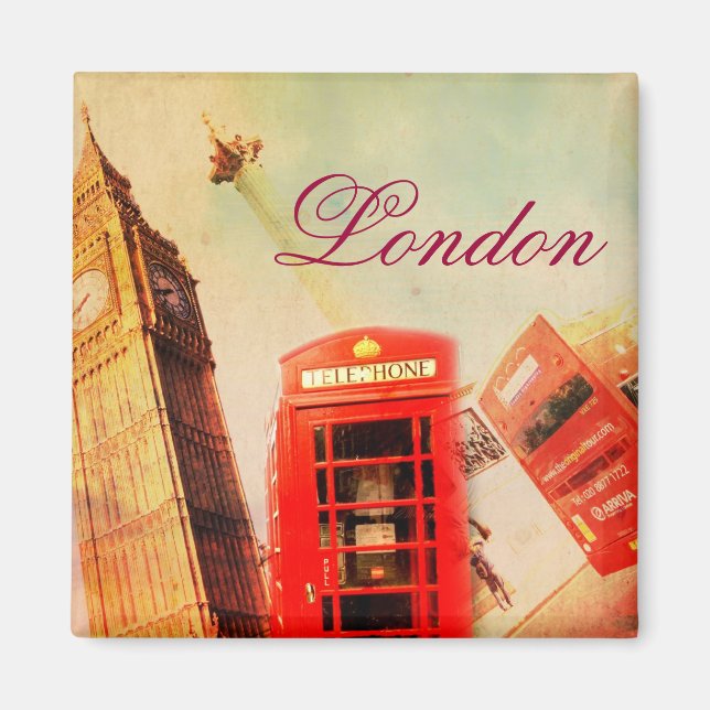 London vintage magnet (Framsidan)