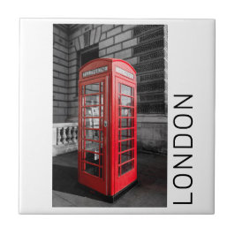 London Vintage Mobil Box UK Retro Telefon Kakelplatta