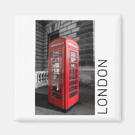 London Vintage Mobil Box UK Retro Telefon Magnet