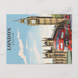 london vintage resemålningaffisch vykort