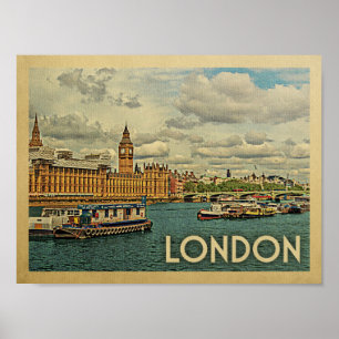 London Vintage resor Poster