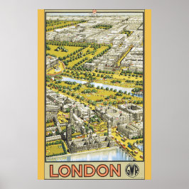 London Vintage resor Poster