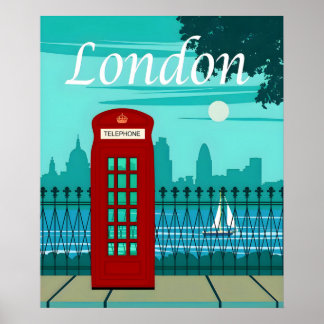 London Vintage resor Poster