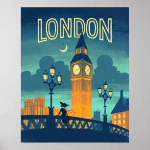London Vintage-Stil Travel Poster