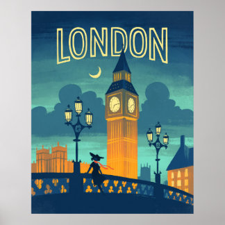London Vintage-Stil Travel Poster