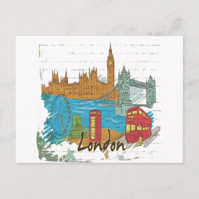 London Vykort (Framsida)