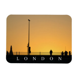 London Waterloo Bridge Solset-kylskåp Magnet