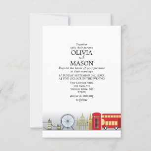 London Wedding Investigation UK England Inbjudningar
