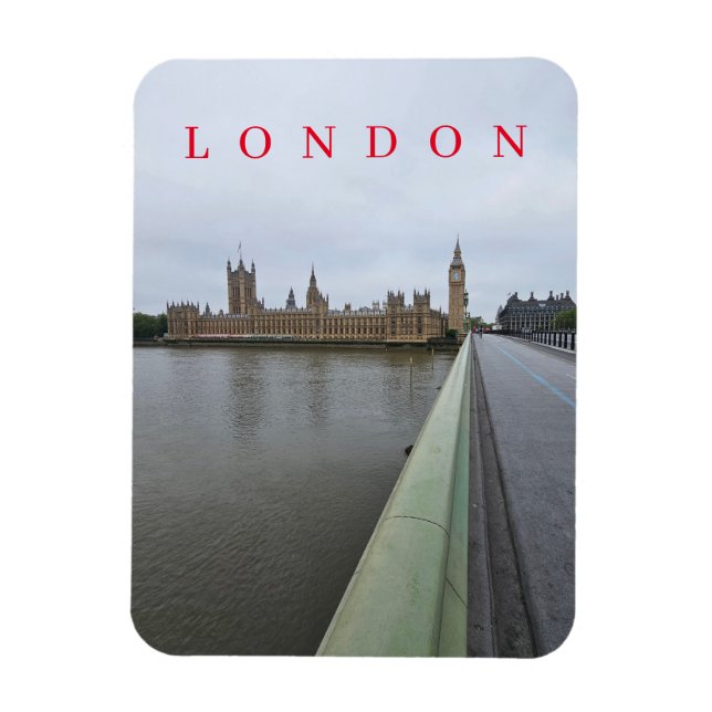 London Westminster Bridge-kylskåp Magnet (Vertikal)
