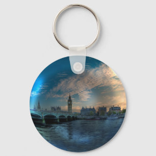 London Westminster Cityscape Photo Boll Nyckelring