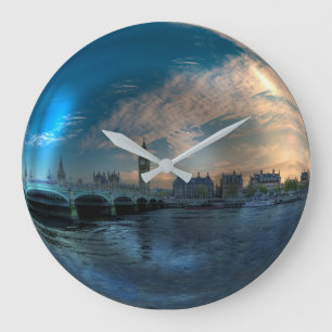 London Westminster Cityscape Photo Boll Stor Klocka
