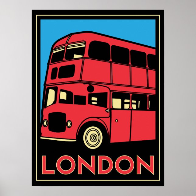 london westminster england art deco retro poster (Framsidan)