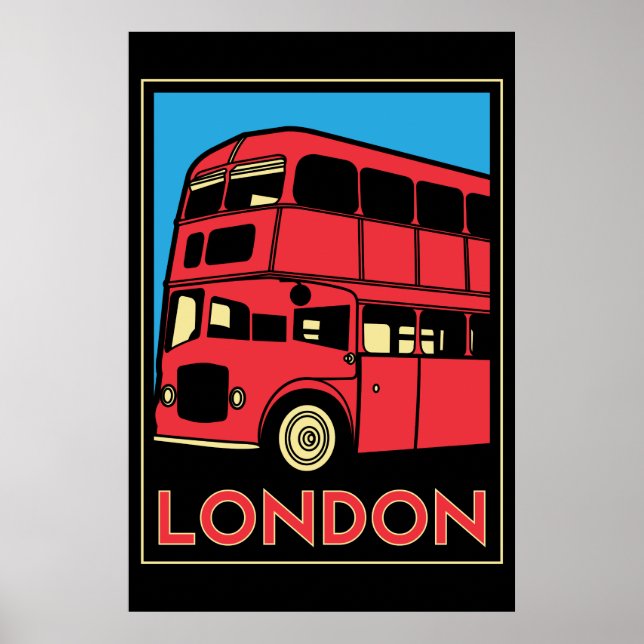 london westminster england art deco retro poster (Framsidan)