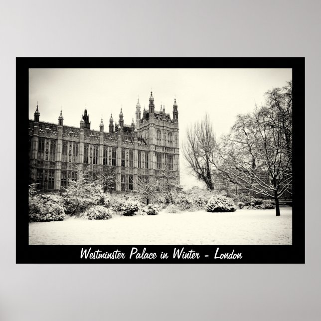 London - Westminster på vintern nr 1 (Affisch) Poster (Framsidan)