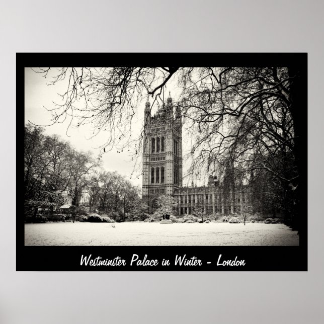 London - Westminster på vintern nr 2 (Affisch) Poster (Framsidan)