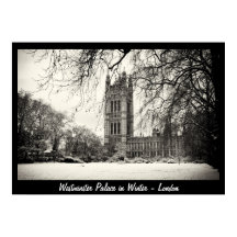 London - Westminster på vintern nr 2 (Affisch)