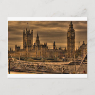 London Westminster Palace & Big Ben Vykort