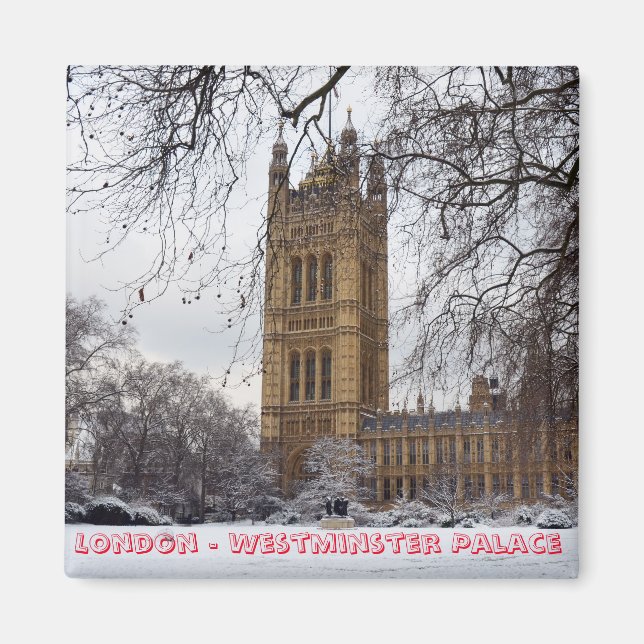 London - Westminster Palace No.2 (Fridge Magnet) Magnet (Framsidan)