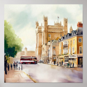 London-Windsor Castle, (C), Watercolor Poster