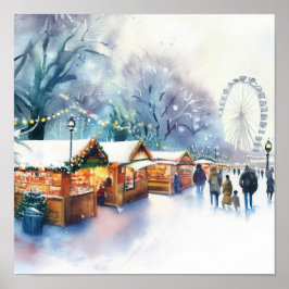 London-Winter Wonderland vid Hyde Park (B) Poster