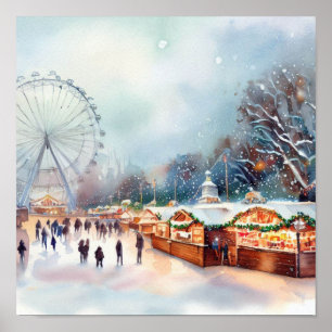 London-Winter Wonderland vid Hyde Park (C) Poster