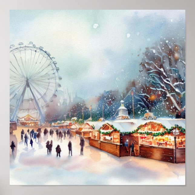 London-Winter Wonderland vid Hyde Park (C) Poster (Framsidan)