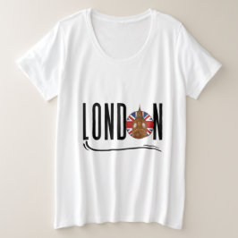 London Women Plus Storlek T-Shirt