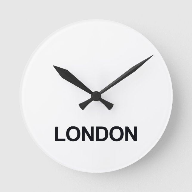 LONDON WORLDWIDE TIMEZONE CLOCK SETT RUND KLOCKA (Framsida)