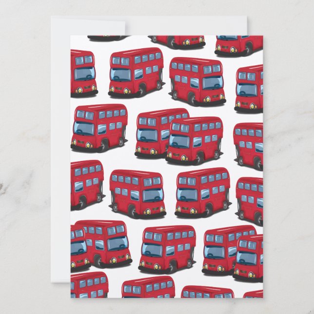 Londonbuss Inbjudningar (Framsida)