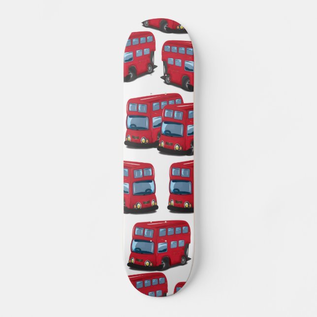 Londonbuss Old School Skateboard Bräda 21,6 Cm (Framsida)
