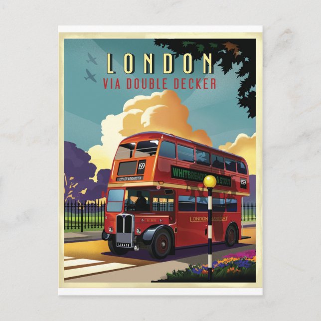 Londonbuss Vykort (Framsida)
